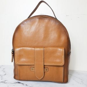 Frye Genuine Leather Olivia Tan Backpack